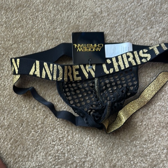 Andrew Christian Other - Andrew Christian Black and Gold Mesh Briefs